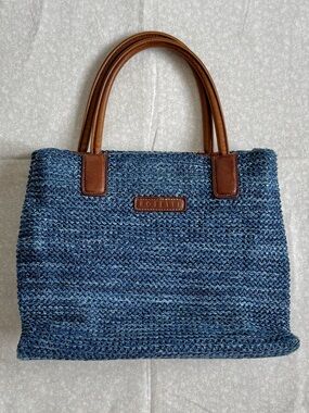 Rosetti Woven Blue Handbag